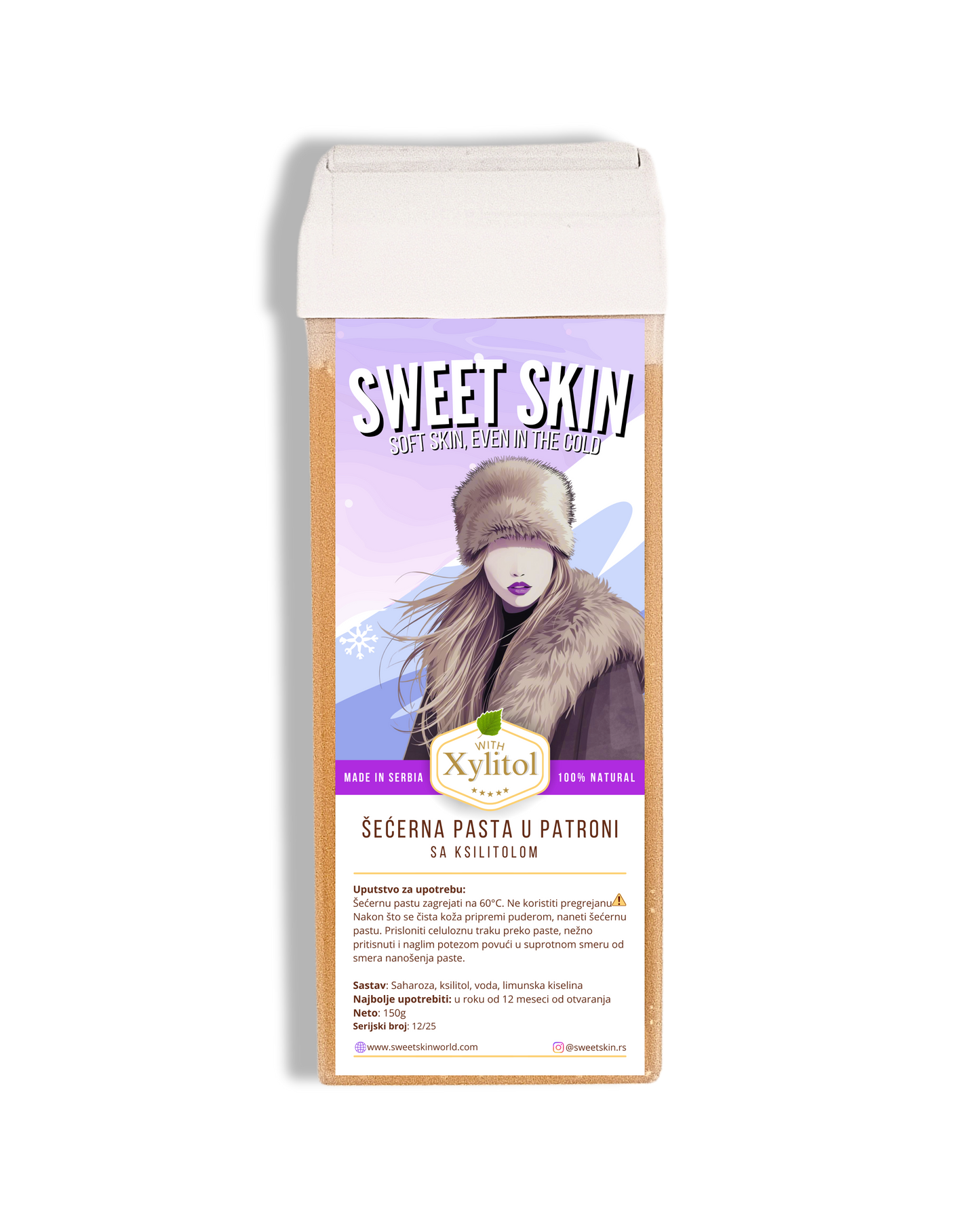 Šećerna pasta sa ksilitolom u patroni 150g